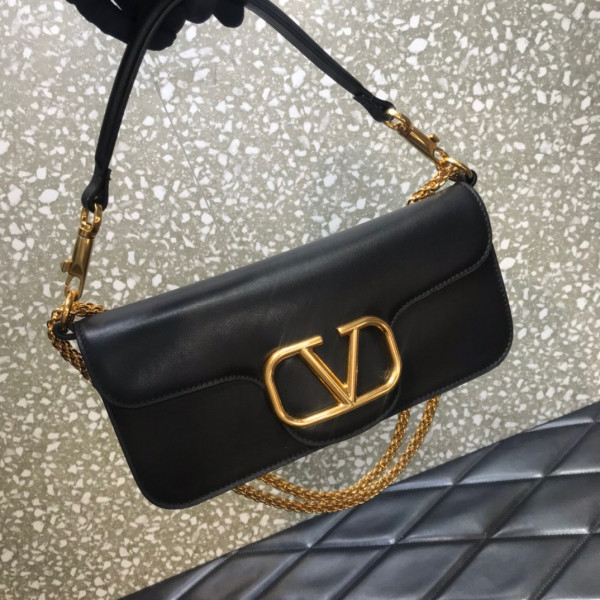 HOT SALE VALENTINO LOCÒ CALFSKIN SHOULDER BAG