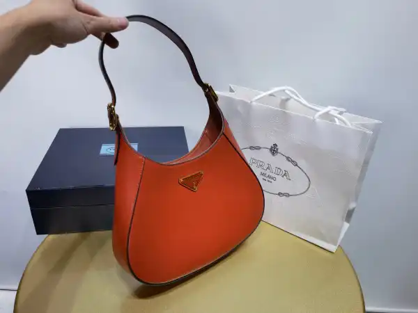 First bag ru Prada Leather shoulder bag