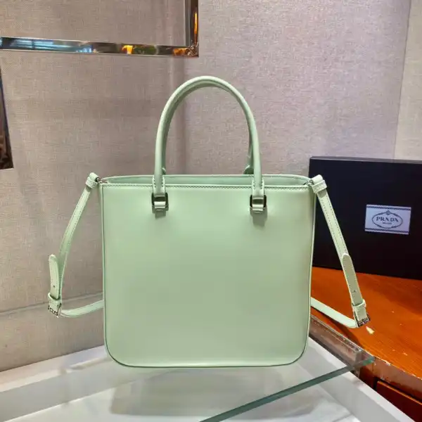 PRADA LARGE brushed leather tote