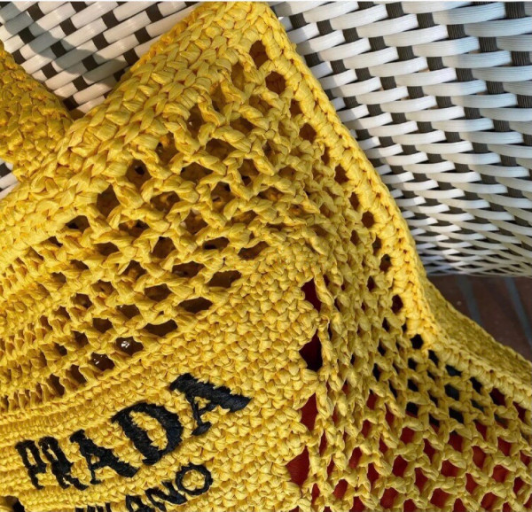 HOT SALE Prada Raffia tote bag