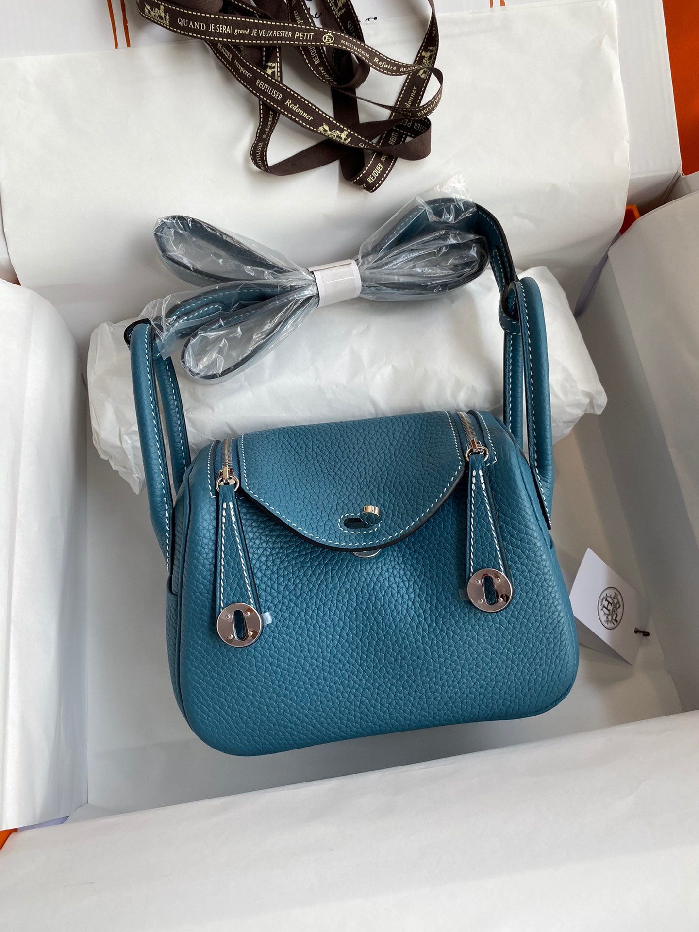 HOT SALE HERMES LINDY MINI HANDMADE