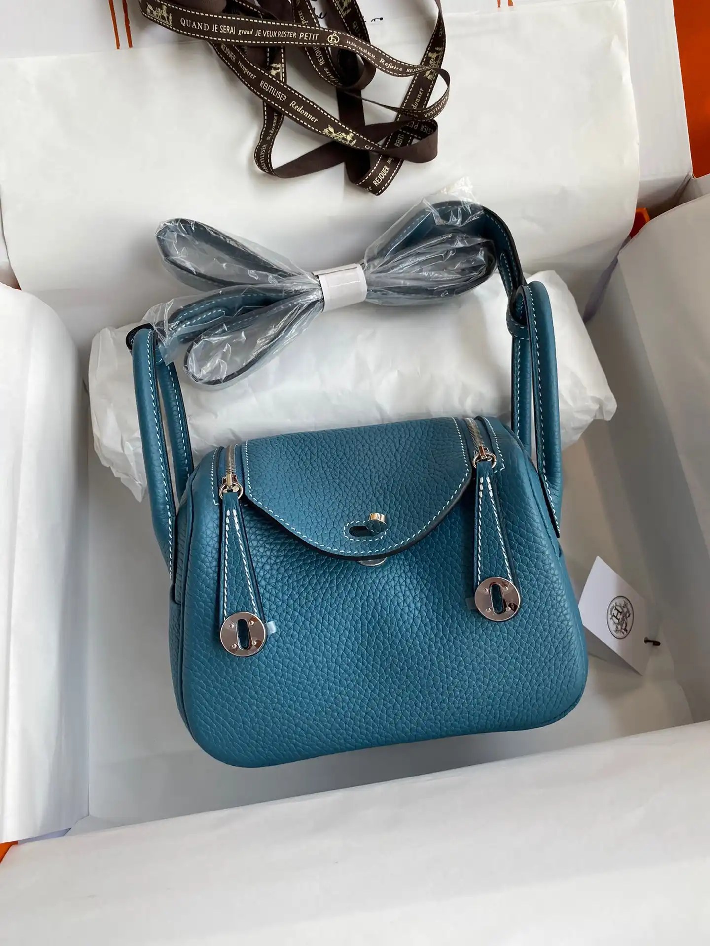 First bag ru HERMES LINDY MINI HANDMADE