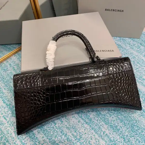 BALENCIAGA  HOURGLASS STRETCHED TOP HANDLE BAG