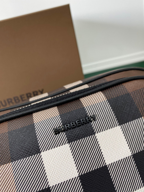 HOT SALE BURBERRY Check Crossbody Bag