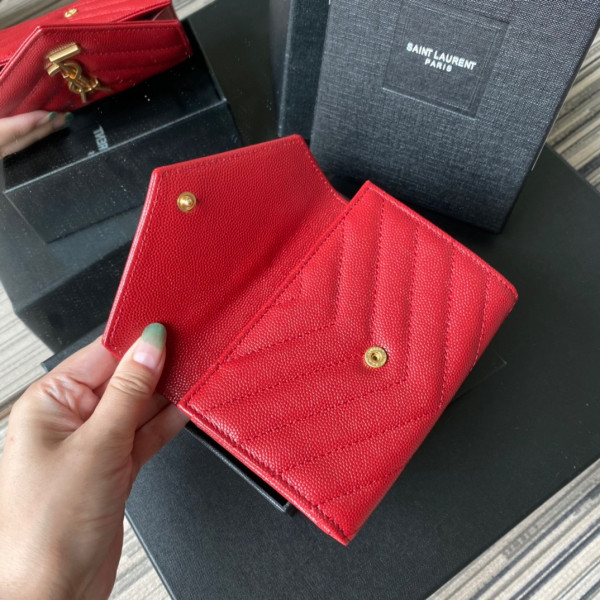 HOT SALE YSL MONOGRAM SMALL ENVELOPE WALLET IN