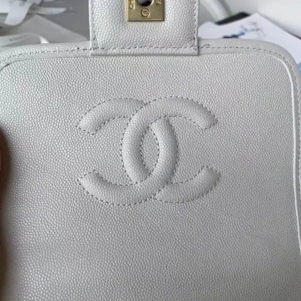 CHANEL SMALL FLAP BAG WITH TOP HANDLE