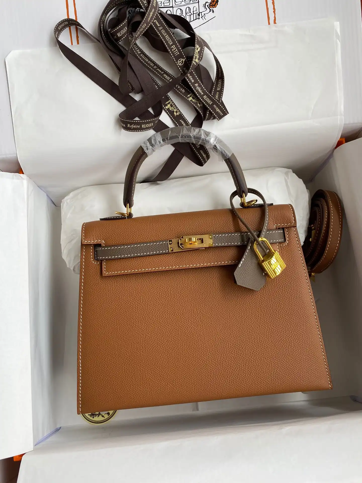 HERMES KELLY  ALL HANDMADE 25CM