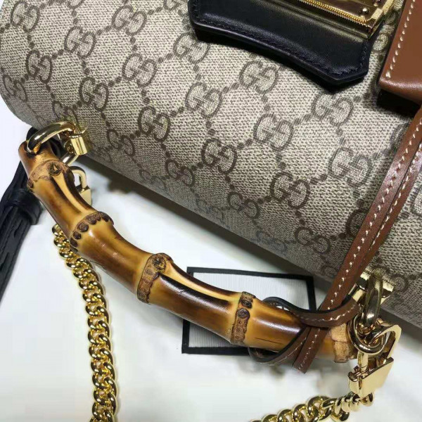 HOT SALE GUCCI Padlock GG small bamboo shoulder bag