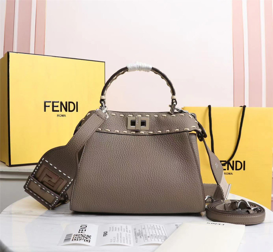 HOT SALE FENDI PEEKABOO MINI BAG-18-23-11cm