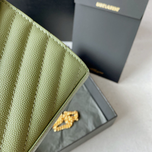 HOT SALE YSL CASSANDRE MATELASSÉ CHAIN WALLET