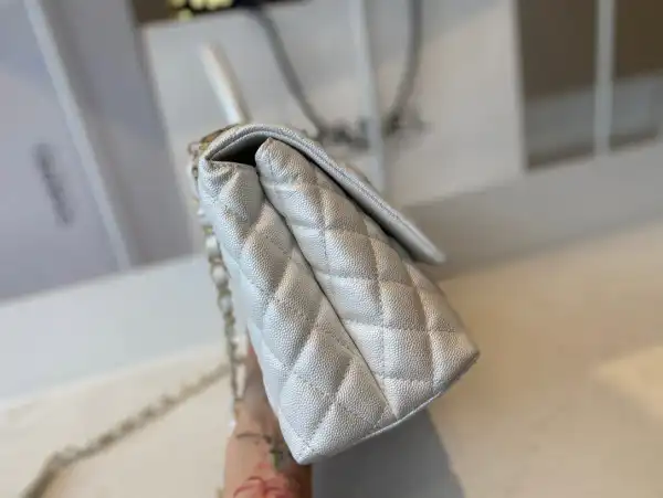 CHANEL LARGE FLAP BAG WITH TOP HANDLE