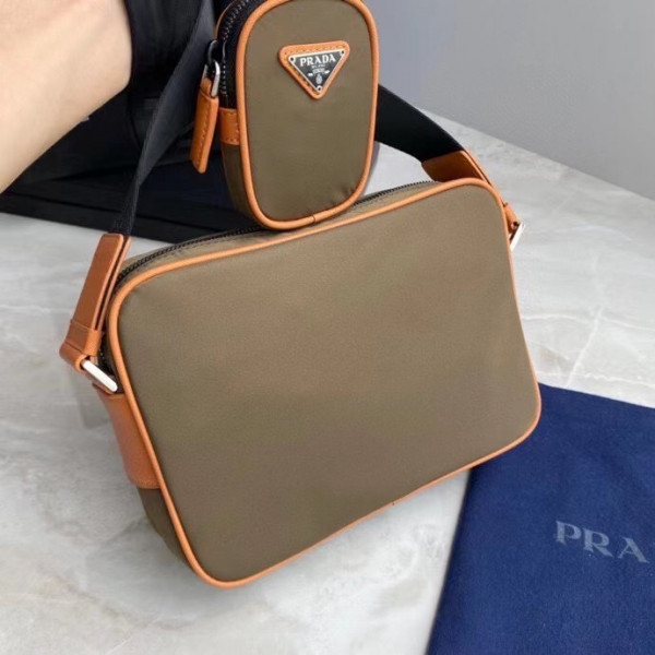 HOT SALE PRADA Re-Nylon and Saffiano leather shoulder bag