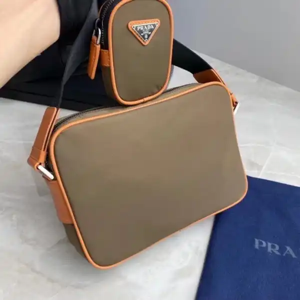 PRADA Re-Nylon and Saffiano leather shoulder bag