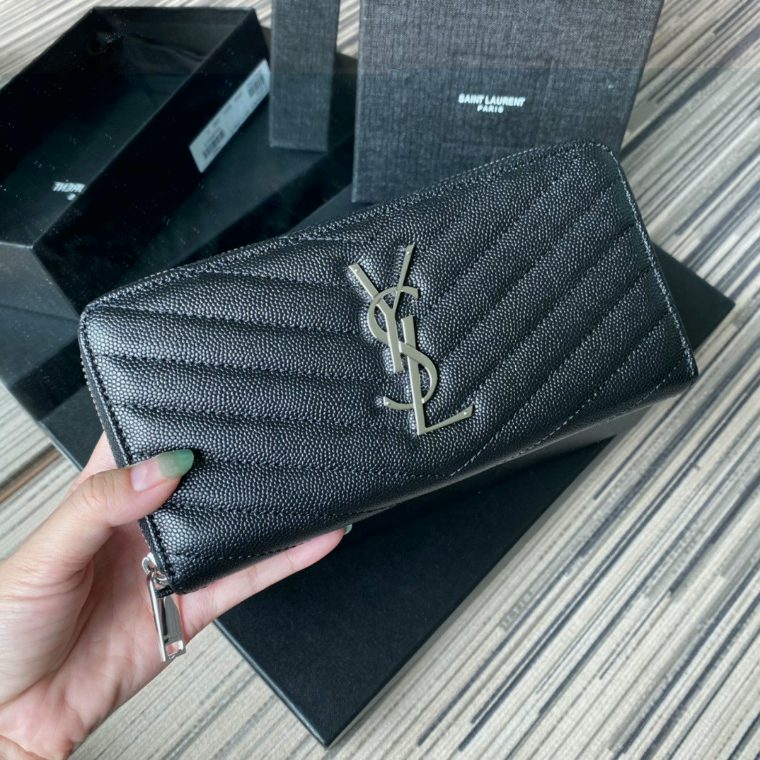 HOT SALE YSL MONOGRAM ZIPPY WALLET