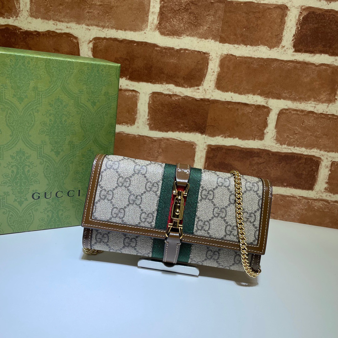 HOT SALE GUCCI Jackie 1961 chain wallet