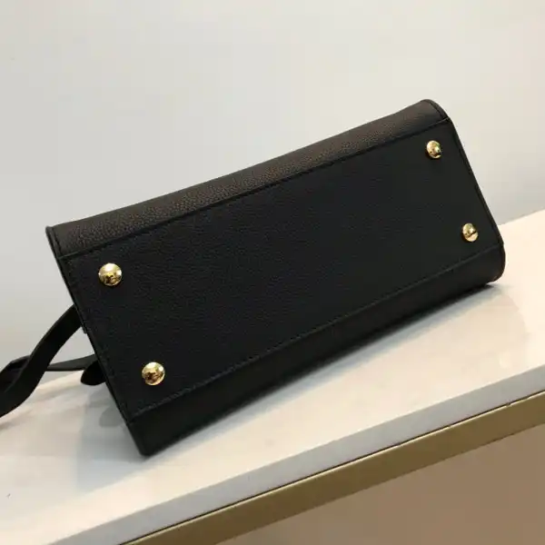 BURBERRY Mini Leather Title Bag