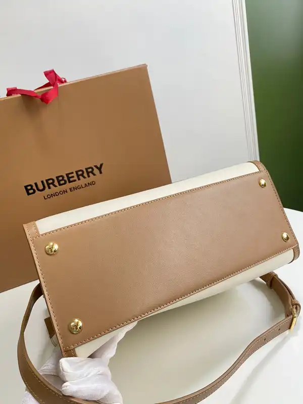 BURBERRY Small Vintage Check Two-handle Title Bag