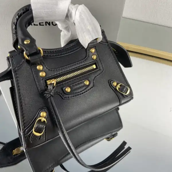 First Bag Ru BALENCIAGA NEO CHANELASSIC NANO TOP HANDLE BAG