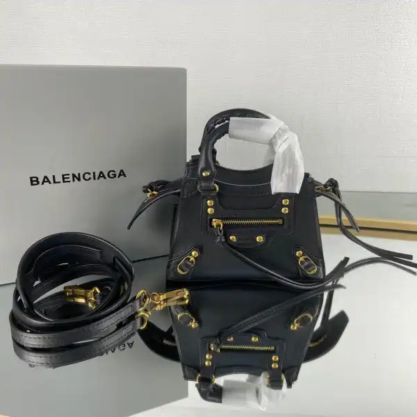 First Bag Ru BALENCIAGA NEO CHANELASSIC NANO TOP HANDLE BAG