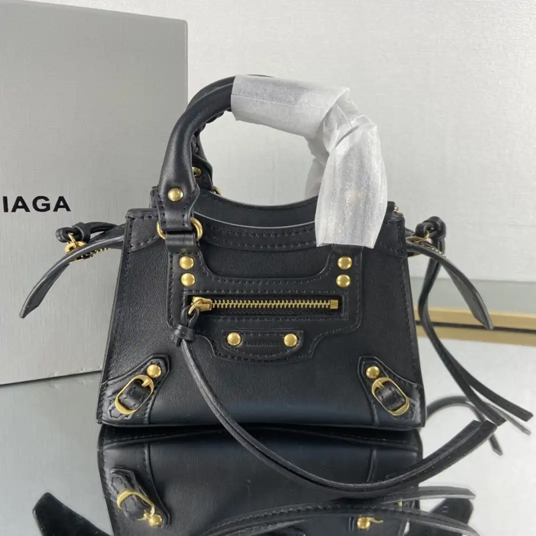 BALENCIAGA NEO CLASSIC NANO TOP HANDLE BAG