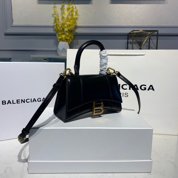 HOT SALE BALENCIAGA HOURGLASS XS TOP HANDLE BAG