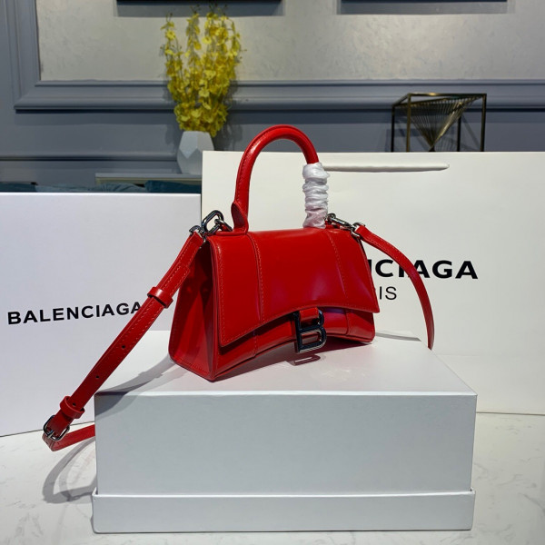 HOT SALE BALENCIAGA HOURGLASS XS TOP HANDLE BAG