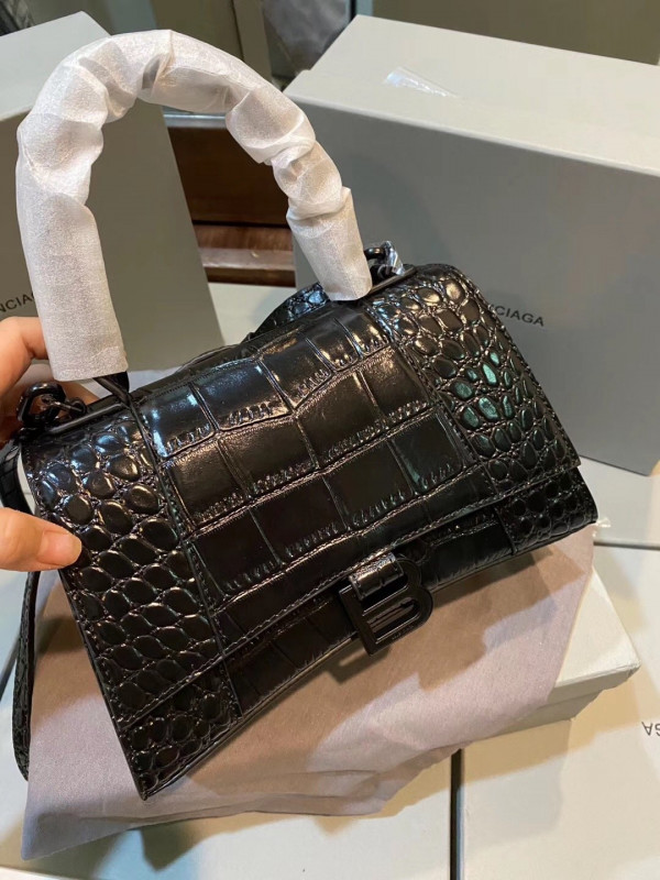 HOT SALE BALENCIAGA HOURGLASS XS TOP HANDLE BAG