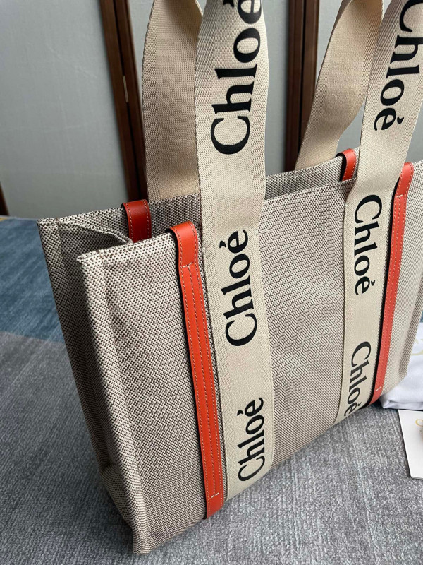 HOT SALE CHLOÉ MEDIUM WOODY TOTE BAG