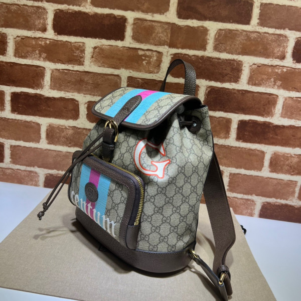 [FREE SHIPPING] Gucci Backpack with Interlocking G