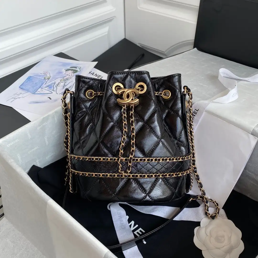 CHANEL LARGE DRAWSTRING BAG