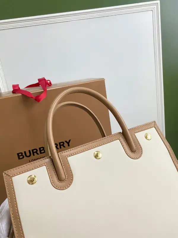 BURBERRY Small Vintage Check Two-handle Title Bag