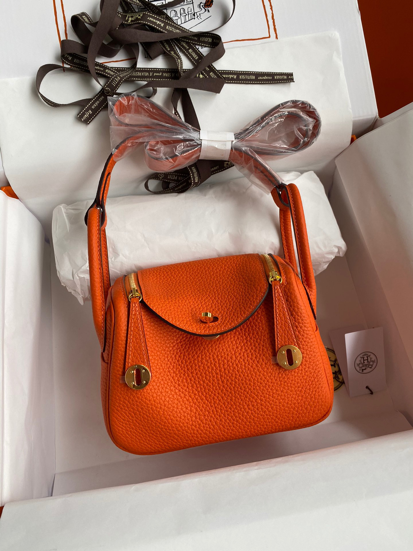 HOT SALE HERMES LINDY MINI HANDMADE