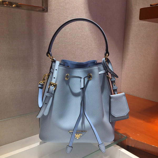 HOT SALE PRADA Saffiano Leather Bucket Bag