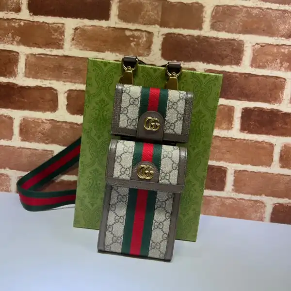 GUCCI Ophidia GG mini bag and detachable wallet