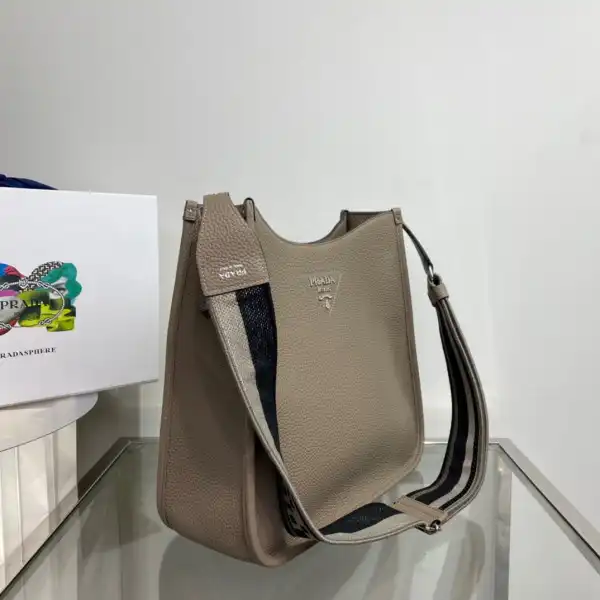 First bag ru PRADA Leather hobo bag