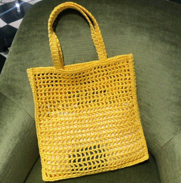 HOT SALE Prada Raffia tote bag