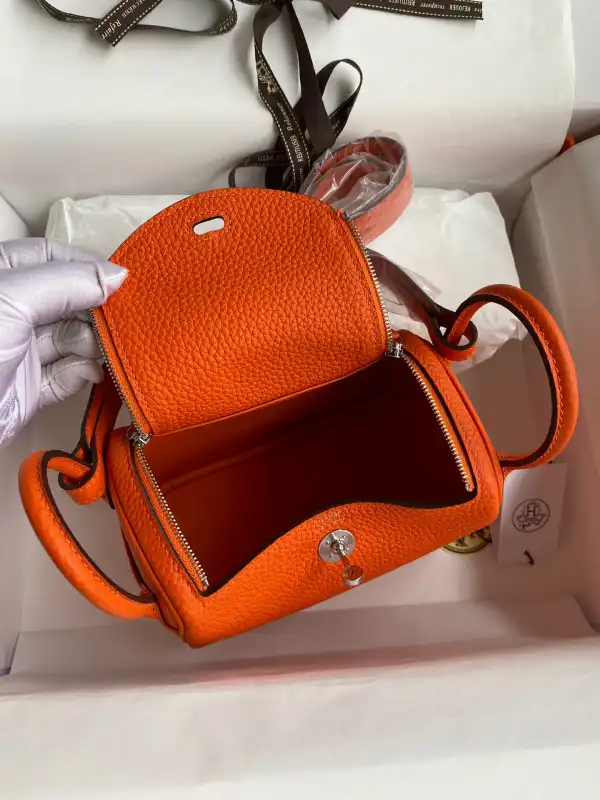 First bag ru HERMES LINDY MINI HANDMADE