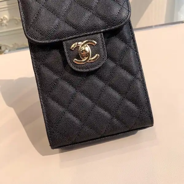 CHANEL PHONE HOLDER WITH CHAIN