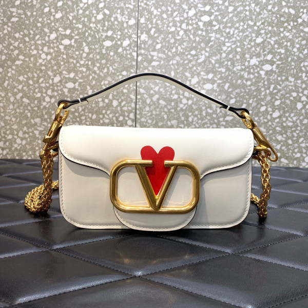 HOT SALE VALENTINO LOCÒ SMALL SHOULDER BAG IN CALFSKIN