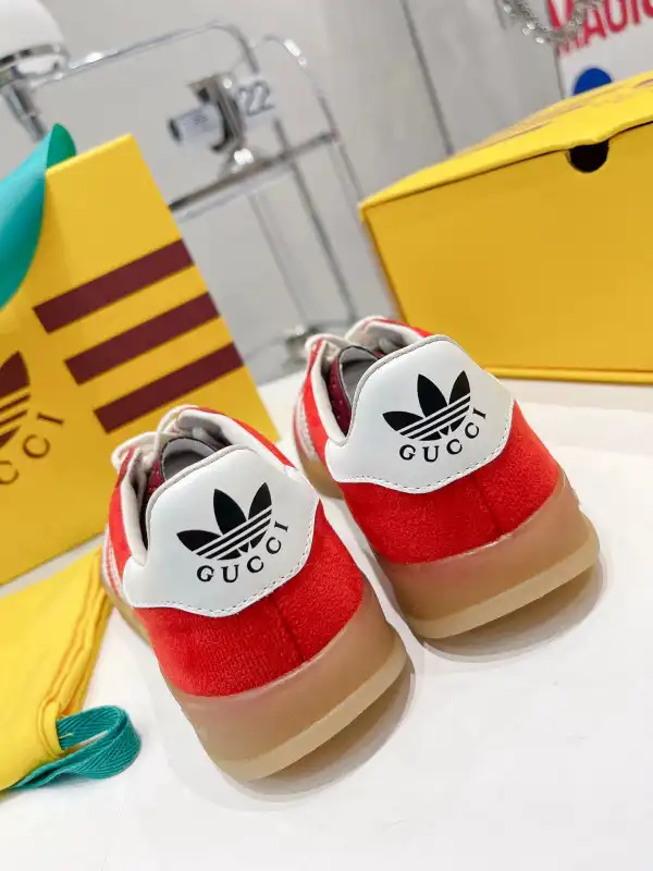 First bag ru Adidas x Gucci women's Gazelle sneaker