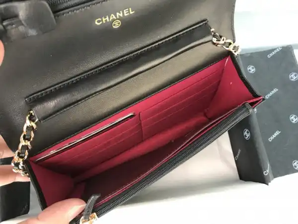 CHANEL Flap Bag Lambskin With Gold   Silver Hardware