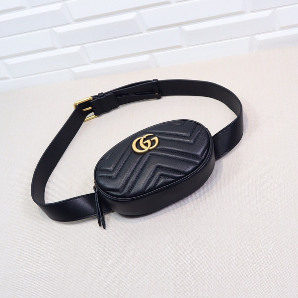 HOT SALE Gucci GG Marmont Matelassé Leather Belt Bag