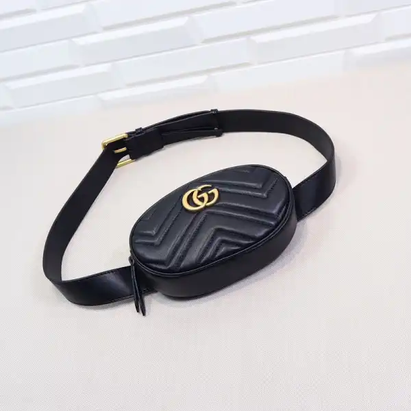 Gucci GG Marmont Matelassé Leather Belt Bag