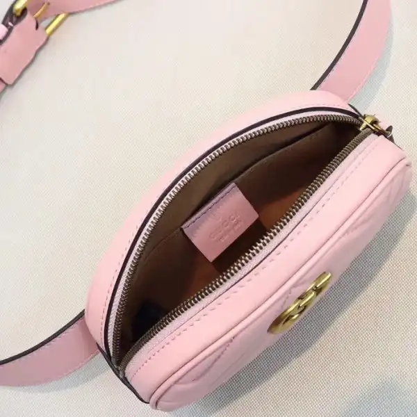 Cheap Gucci GG Marmont Matelassé Leather Belt Bag