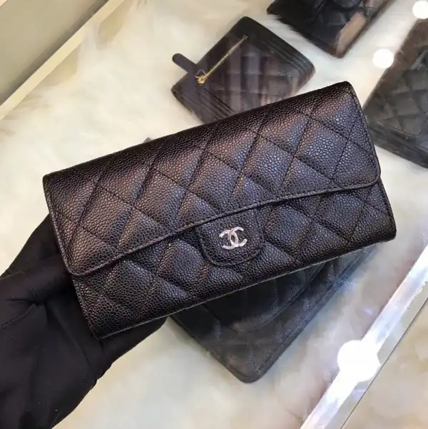 CHANEL Flap Bag Lambskin With Gold   Silver Hardware