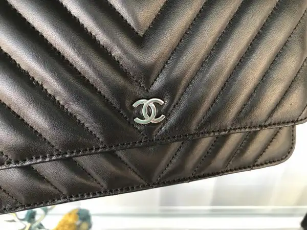 CHANEL Flap Bag Lambskin With Gold   Silver Hardware