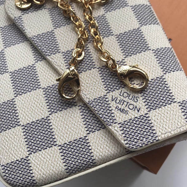 [FREE SHIPPING] Louis Vuitton Pochette Felicie Damier Bag N63106