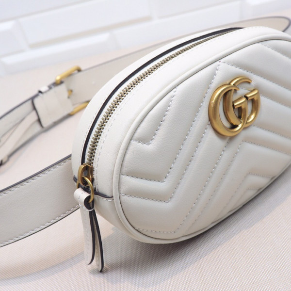 HOT SALE Gucci GG Marmont Matelassé Leather Belt Bag