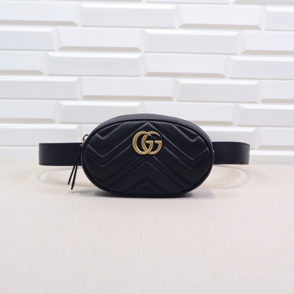 HOT SALE Gucci GG Marmont Matelassé Leather Belt Bag