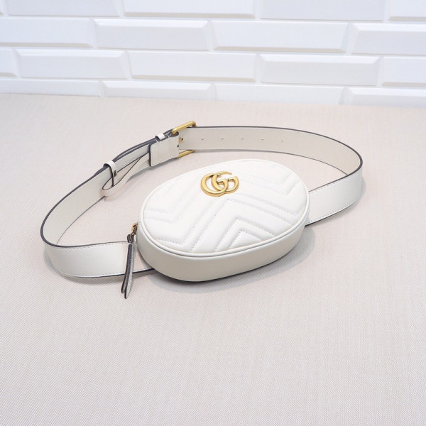 HOT SALE Gucci GG Marmont Matelassé Leather Belt Bag